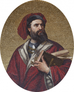 Portrait of Marco Polo by Salviati (1867), Genoa