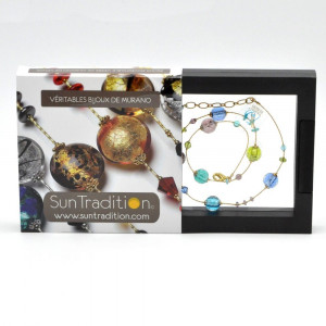 Necklace glass murano multicolor