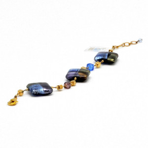 Armband murano blauw venetiaanse