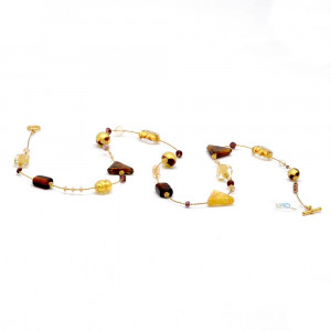 Ketting goud ketting lang amber gold vrouw fancy