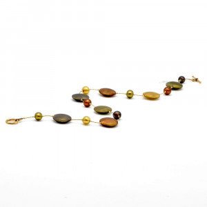 Kette gold aus echtem murano glas aus venedig