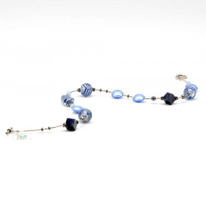 Collar azul vidrio de murano venecia