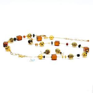 Mix fauve jewelry set in real murano glass