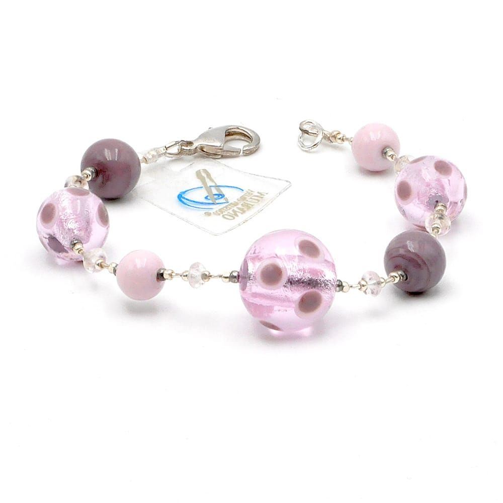 Lilac Murano Glass Bracelet Genuine Murano Glass Venice