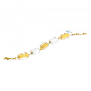 Gold murano glass bracelet jewel of venice