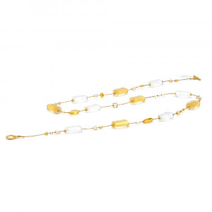 Ketting, gouden sieraden, murano glas van venetië