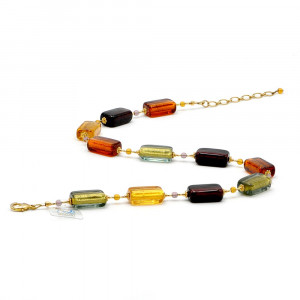  kette bernstein schmuck aus echtem murano glas aus venedig