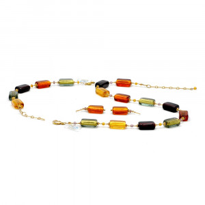 4 seasons fall - adornment geguine murano glass