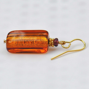 Örhängen murano amber