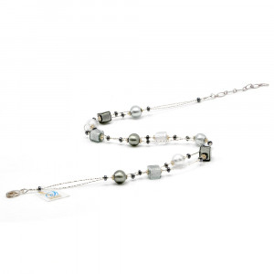 Collier murano argent fantaisie