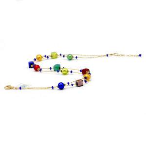 Collier rouge et verre de murano