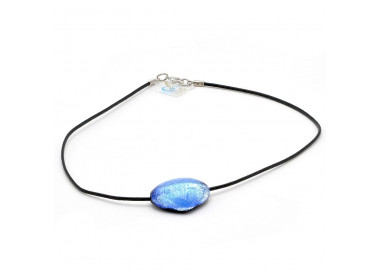 Triangolo blue - pendant blue murano glass venice