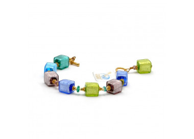 Multicolor murano glass bracelet from venice