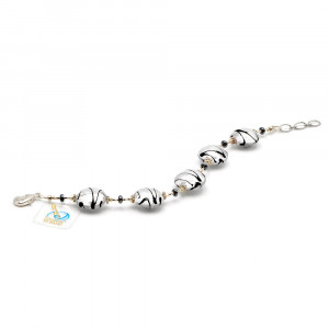 Genuine silver murano glass bracelet venice