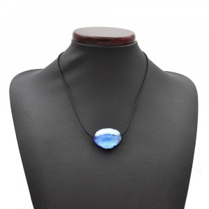 Triangolo blue - pendant blue murano glass venice