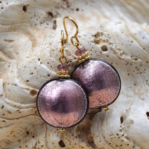 Parma genuine murano glass earrings