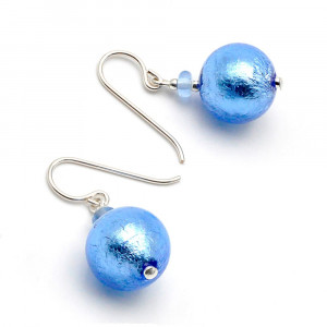 Blue murano glass jewelry in genuine  from venice