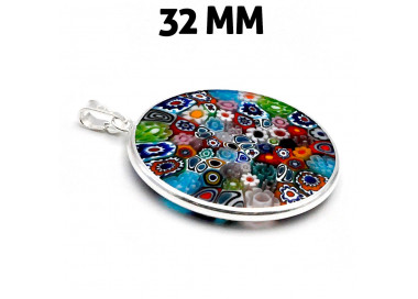 Pendant murano glass millefiori venice