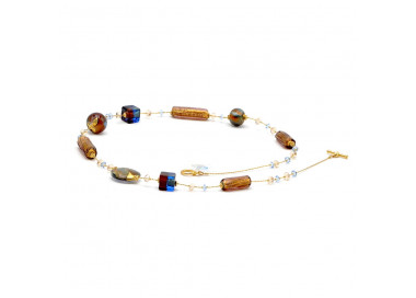 Collier en veritable verre de murano de venise