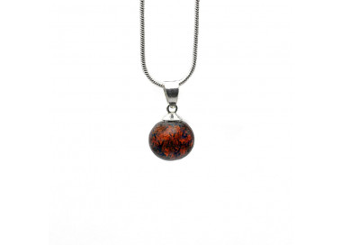 Collier evidence renaissance rouge tisse dore