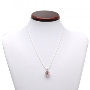 Collier evidence renaissance rouge tisse dore