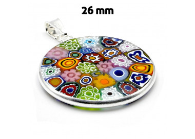 Anhänger aus muranoglas millefiori aus venedig