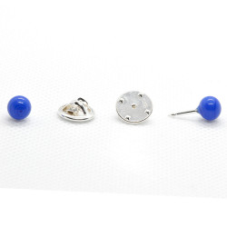 LAPIS BLUE COLLAR BUTTONS IN MURANO GLASS