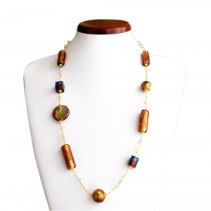 Collier murano ambre