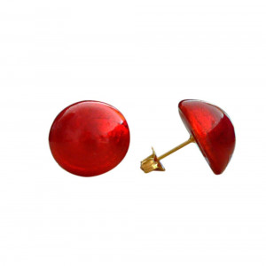 Lussen knoppen rood sieraden originele murano glas