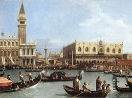 Reisen Sie nach Venedig durch die Gemälde von Canaletto