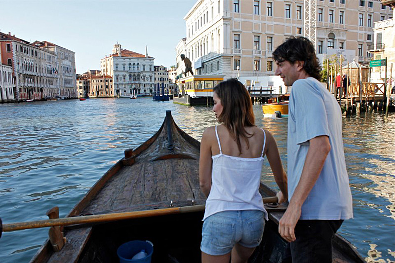 Und die Gondel segelt ... in Venedig
